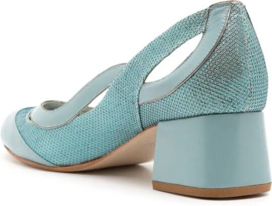 Sarah Chofakian Scarpin Richter leren pumps Blauw