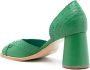 Sarah Chofakian Secret Garden leren pumps Groen - Thumbnail 3