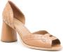 Sarah Chofakian Secret Garden pumps met open neus Bruin - Thumbnail 2