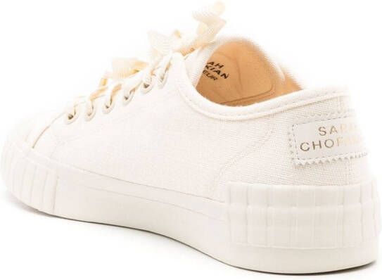 Sarah Chofakian Riva canvas sneakers Beige