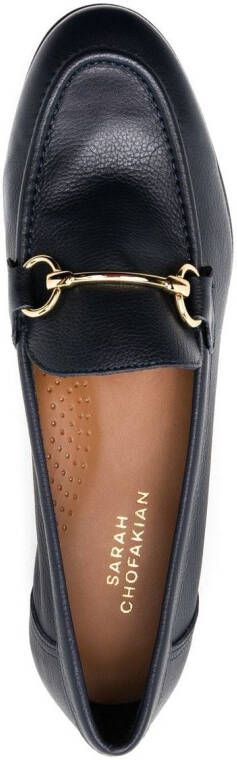 Sarah Chofakian Siena Oxford leren loafers Blauw