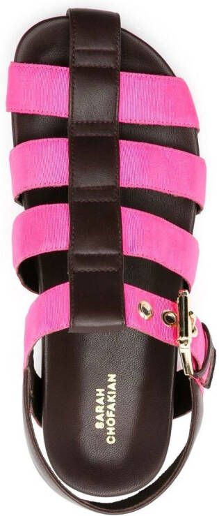 Sarah Chofakian Simpson sandalen met bandje Bruin