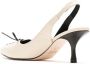 Sarah Chofakian Slingback pumps met strikdetail Wit - Thumbnail 3