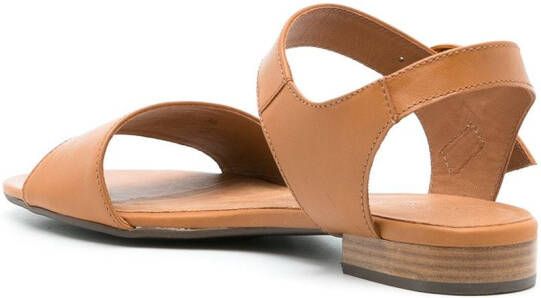 Sarah Chofakian Sta Monica leren sandalen Bruin