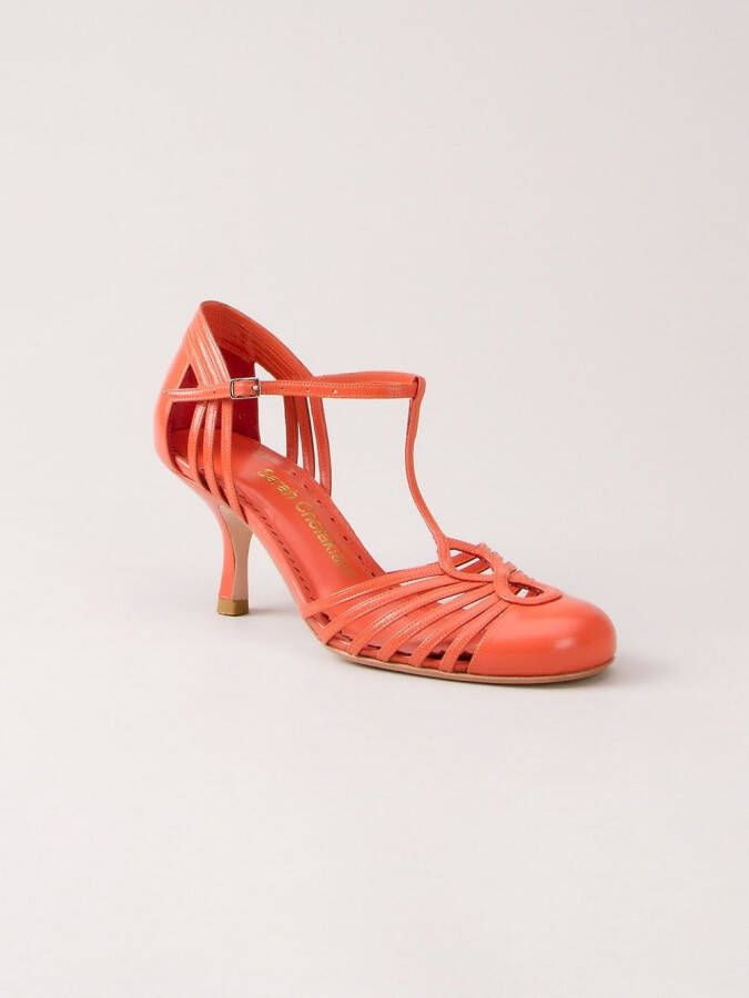 Sarah Chofakian strappy pumps Geel