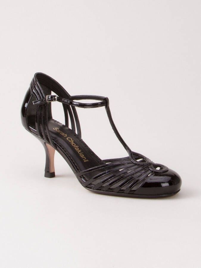 Sarah Chofakian strappy pumps Zwart