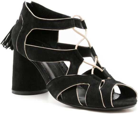 Sarah Chofakian Taylor sandalen met hak Zwart