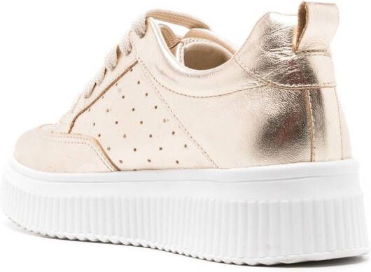 Sarah Chofakian Tênis Moss metallic sneakers Goud