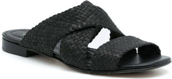Sarah Chofakian Tristan sandalen met open neus Zwart