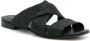 Sarah Chofakian Tristan sandalen met open neus Zwart - Thumbnail 1