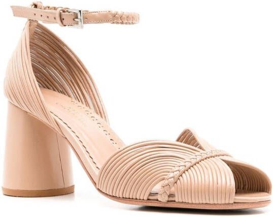 Sarah Chofakian Twiggy sandalen met bandjes Beige