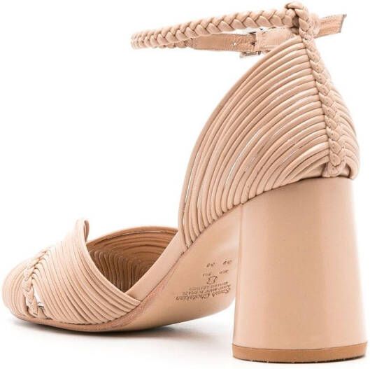 Sarah Chofakian Twiggy sandalen met bandjes Beige
