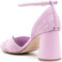 Sarah Chofakian Twiggy sandalen met smalle bandjes Paars - Thumbnail 3