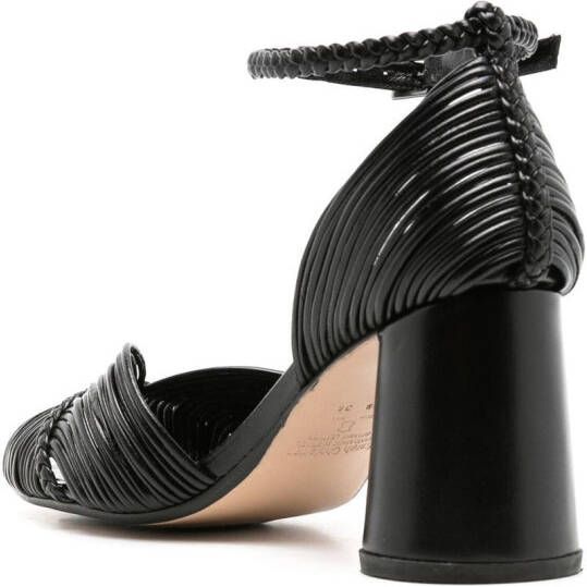 Sarah Chofakian Twiggy sandalen met smalle bandjes Zwart