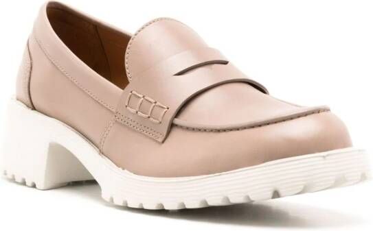 Sarah Chofakian Ully leren loafers Beige