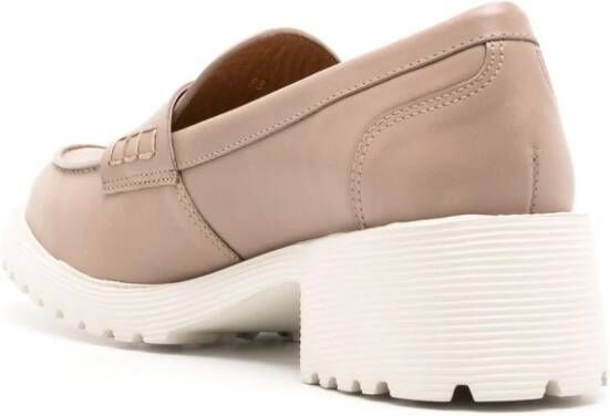 Sarah Chofakian Ully leren loafers Beige