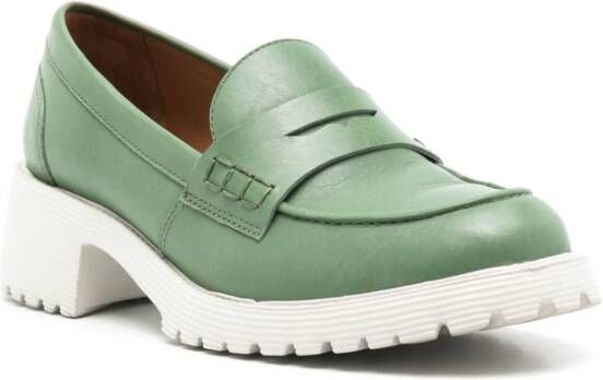 Sarah Chofakian Ully leren loafers Groen