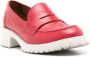 Sarah Chofakian Ully leren loafers Rood - Thumbnail 2