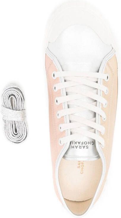 Sarah Chofakian Venus sneakers met metallic-effect