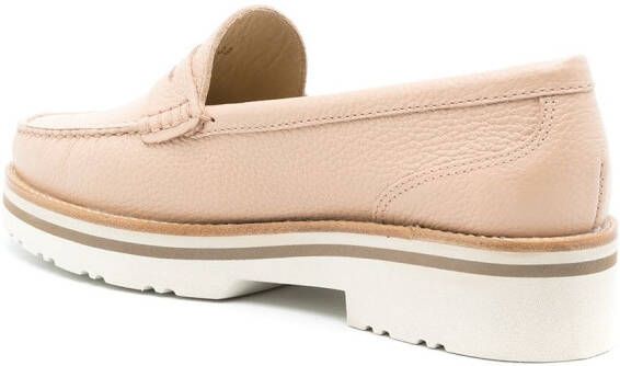 Sarah Chofakian Verona leren loafers Beige