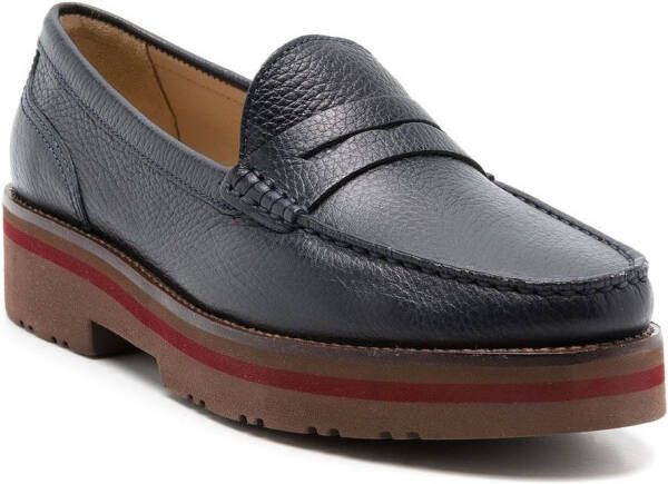 Sarah Chofakian Verona loafers met plateauzool Zwart