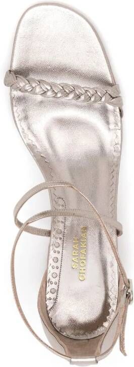 Sarah Chofakian Windsor metallic sandalen