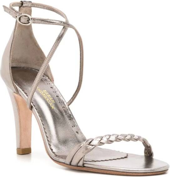 Sarah Chofakian Windsor metallic sandalen