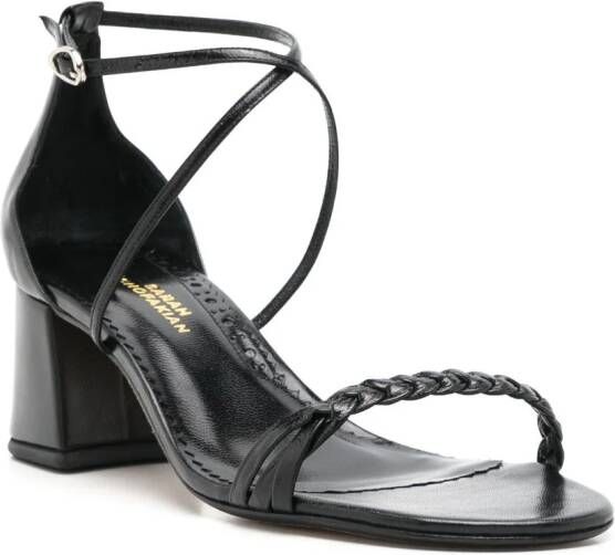 Sarah Chofakian Windsor sandalen met bandjes Zwart