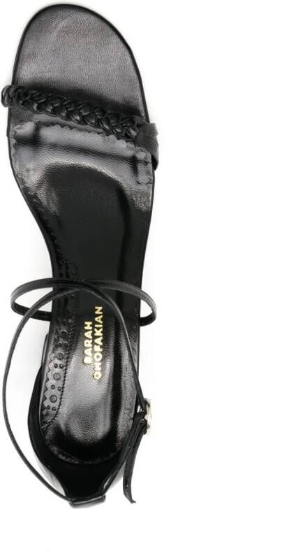 Sarah Chofakian Windsor sandalen met bandjes Zwart