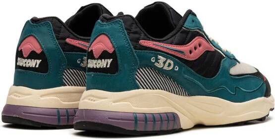 Saucony "3D Grid Hurricane Midnight Swimming sneakers" Groen