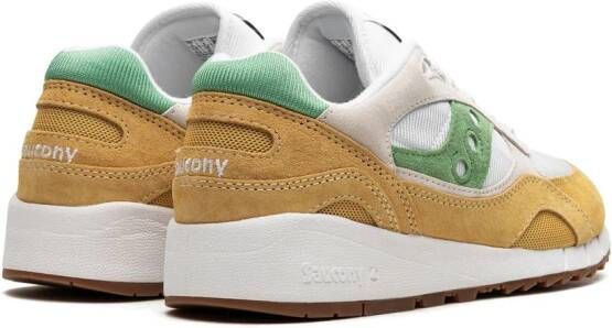 Saucony "Shadow 6000 White Yellow Green sneakers" Wit