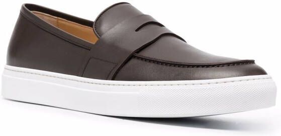 Scarosso Alberto leren loafers Bruin