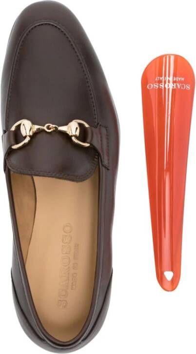 Scarosso Alessandra leren loafers Bruin