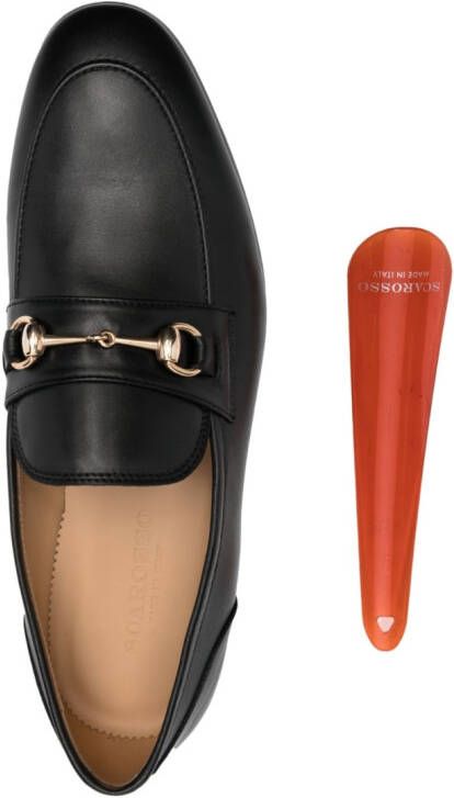 Scarosso Alessandro leren loafers Zwart