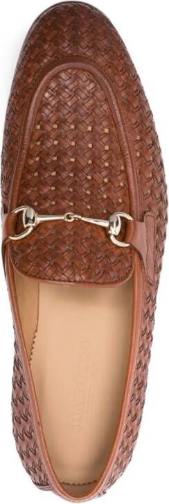 Scarosso Alessandro leren loafers Bruin