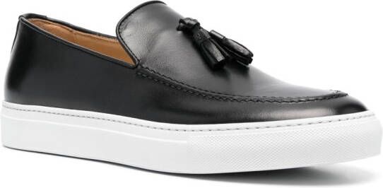 Scarosso Amadeo leren sneakers Zwart