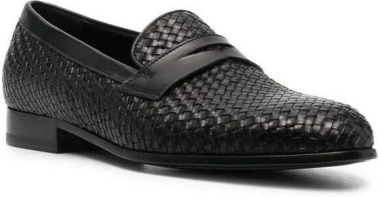 Scarosso Andrea geweven loafers Zwart