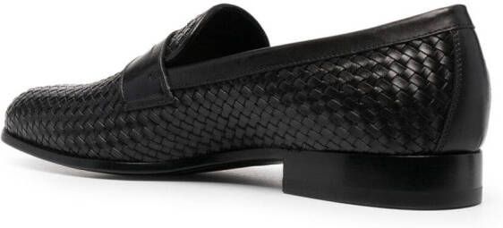 Scarosso Andrea geweven loafers Zwart