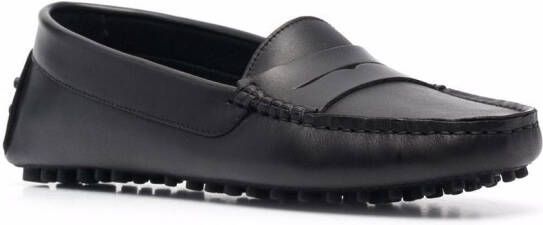 Scarosso Ashley leren loafers Zwart