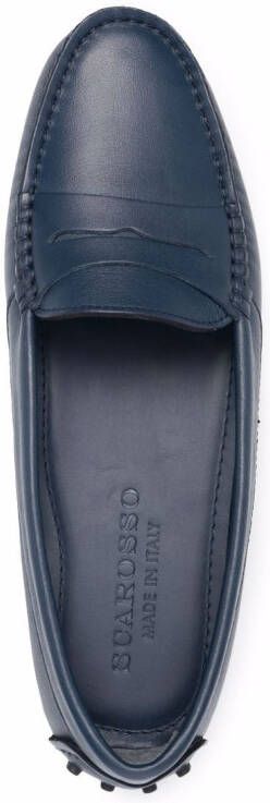 Scarosso Ashley loafers met ronde neus Blauw