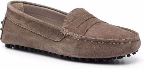 Scarosso Ashley suède loafers Beige