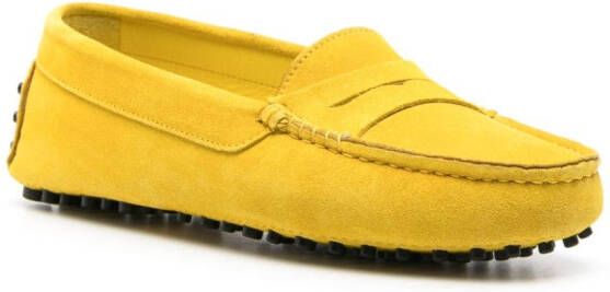 Scarosso Ashley suède loafers Geel