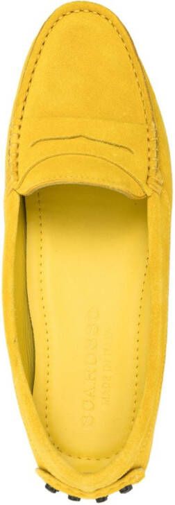 Scarosso Ashley suède loafers Geel