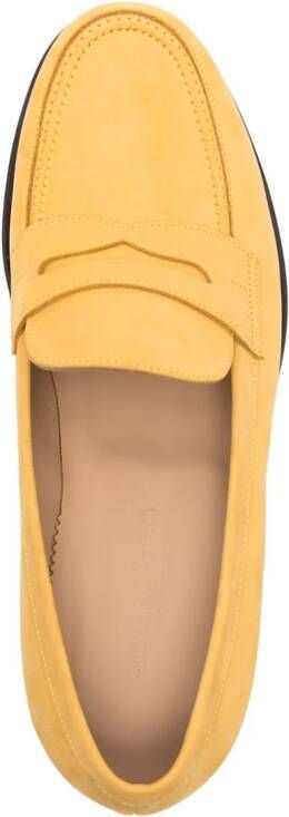 Scarosso Austin leren loafers Geel