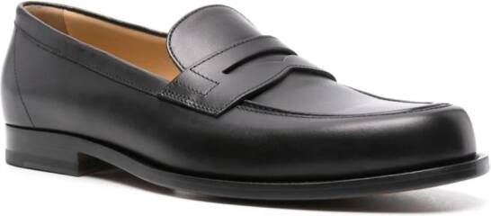 Scarosso Austin leren loafers Zwart