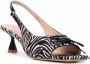 Scarosso Bella pumps met zebraprint Zwart - Thumbnail 2