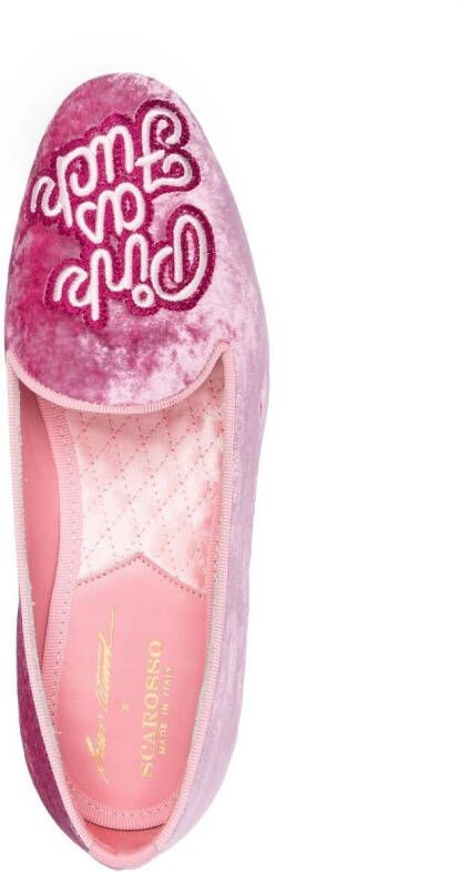 Scarosso Brian Atwood Lady Nolita slippers Roze