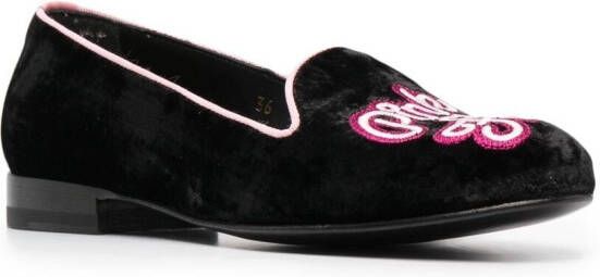 Scarosso Brian Atwood Lady Nolita slippers Zwart
