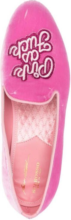 Scarosso Brian Atwood Nolita slippers Roze