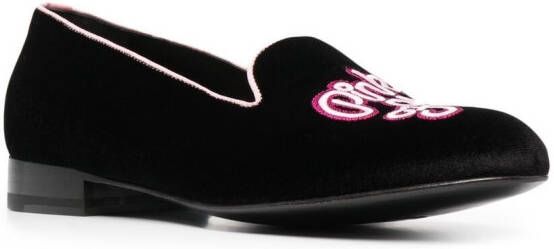 Scarosso Brian Atwood Nolita slippers Zwart